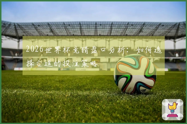 2026世界杯竞猜盘口分析：如何选择合适的投注策略